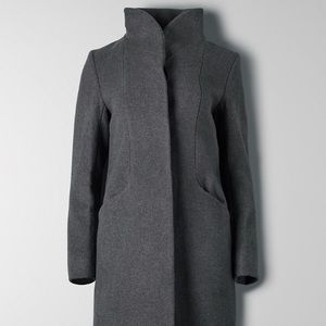 Aritzia Long Italian Wool-Cashmere Cocoon Coat